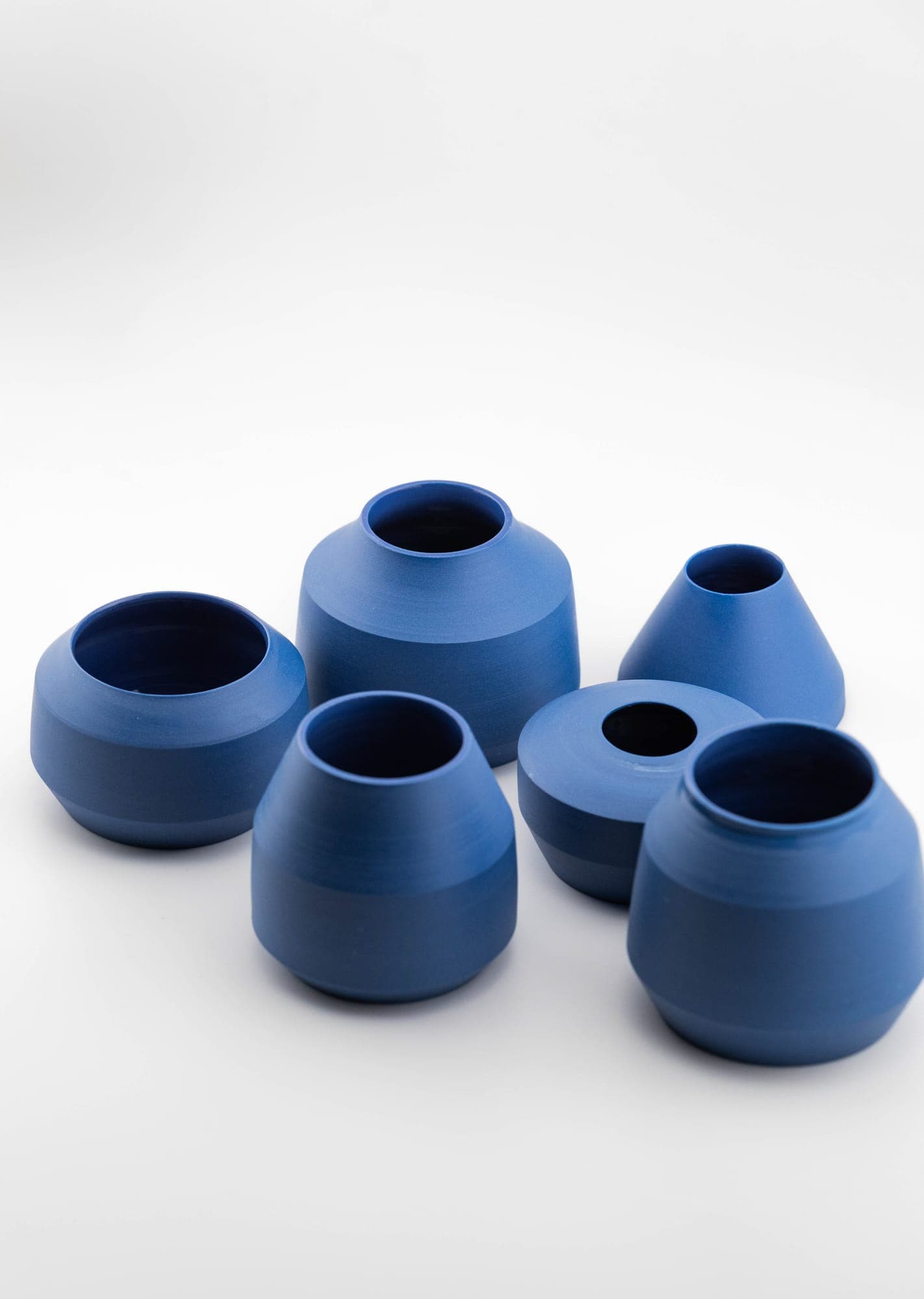 Cobalt vessels, small set
